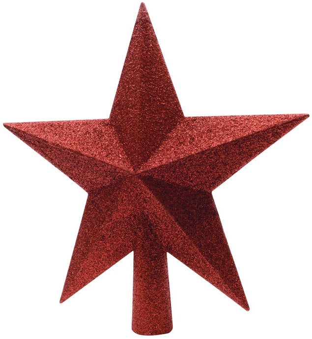 Celebrations 956029 Shatterproof Star Tree Topper, Red