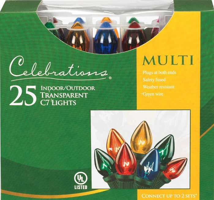 Celebrations B42U4211 Indoor and Outdoor Light Set, Multi-Colored