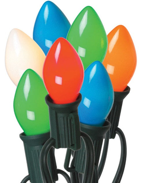 Celebrations B4BG4211 C7 Light Set, 25', Ceramic, 25 Multi-Color Lights