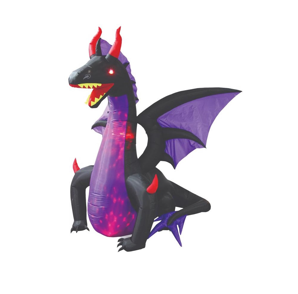 Celebrations MY-20D851BP Inflatable Halloween Dragon, Multicolored