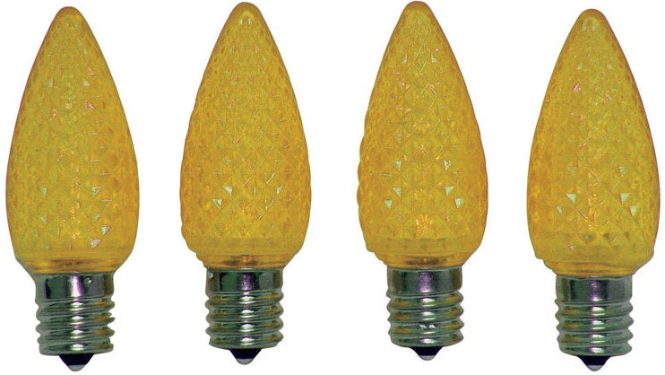 Celebrations UTRT4312 C9 LED Replacement Bulb, 25 Yellow Bulbs