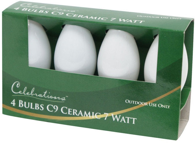 Celebrations UTTY2W11 C9 Ceramic Replacement Bulb, White