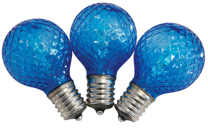Celebrations UURT4411 LED G40 LED Replacement Bulbs, Blue