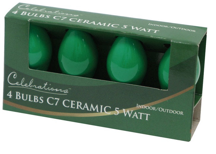 Celebrations UYTY2711 C7 Ceramic Replacement Bulb, Green