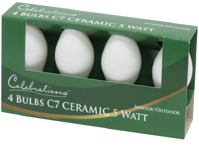 Celebrations UYTY2W11 C7 Ceramic Replacement Bulb, White