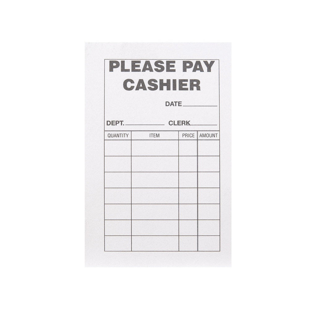 Centurion 9086950 Please Pay Cashier Pad, 2-3/4 in x 4-1/4 in