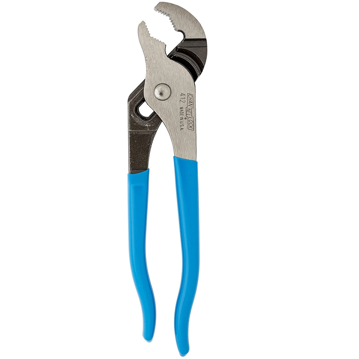 Channellock 412 V-Jaw Tongue and Groove Pliers, Blue