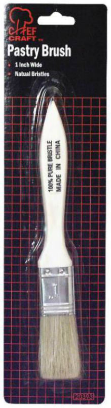 Chef Craft 20393 Pastry Brush With Wood Handle, 7.5"
