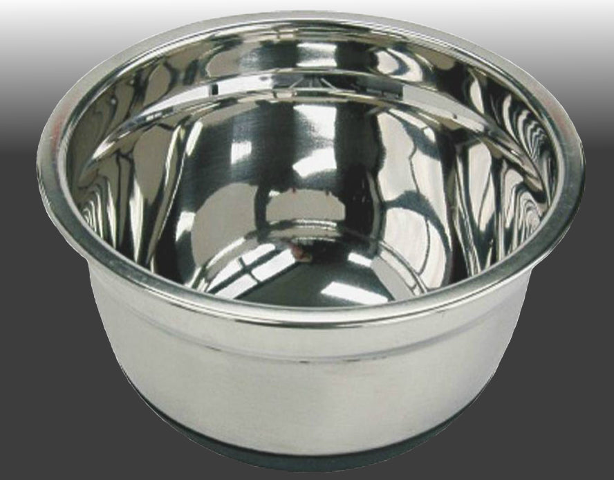 Chef Craft 21602 Non-Skid Mixing Bowl, Stainless Steel, 3 Quarts