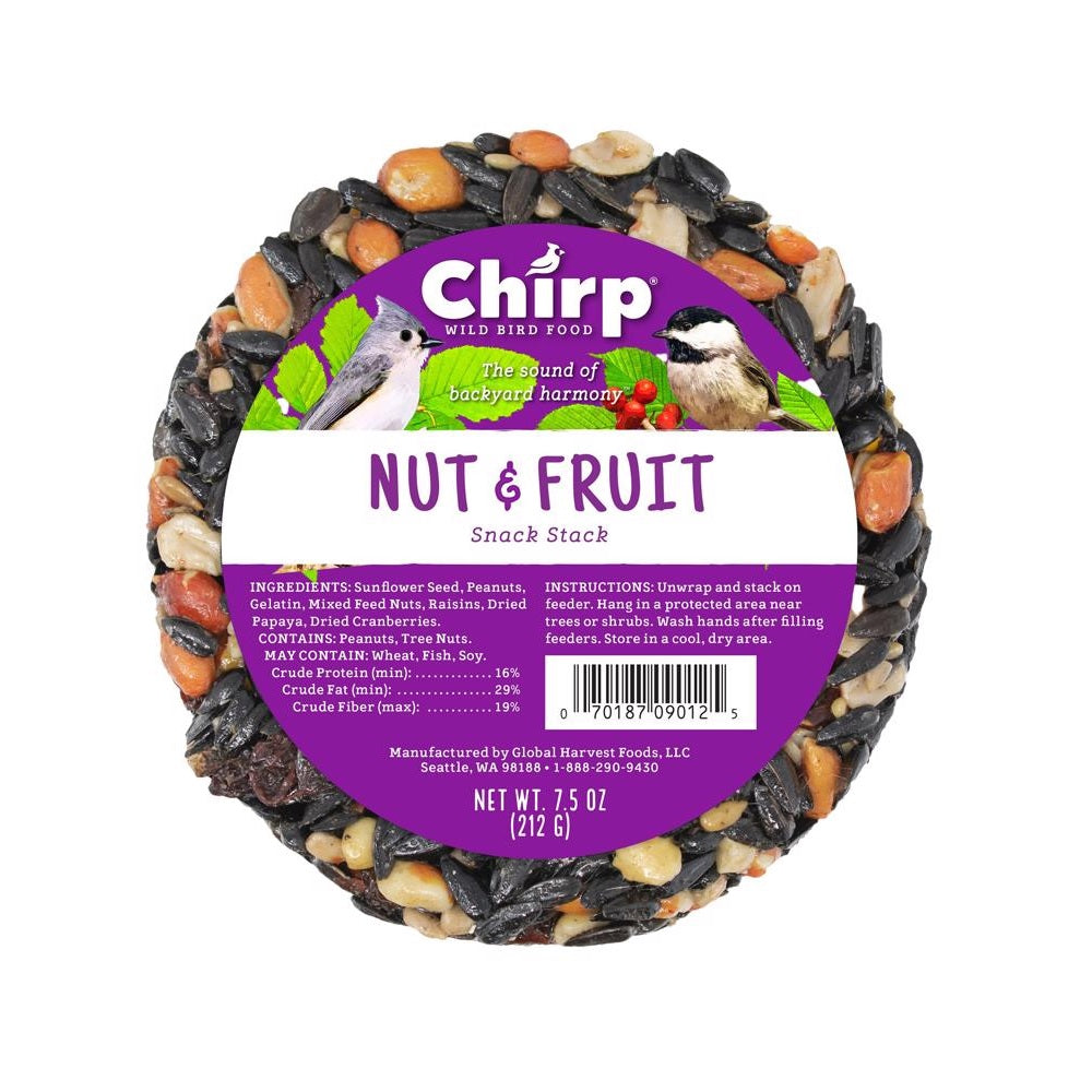 Chirp 14983 Fruits and Nuts Wild Bird Food, 7.5 Ounce