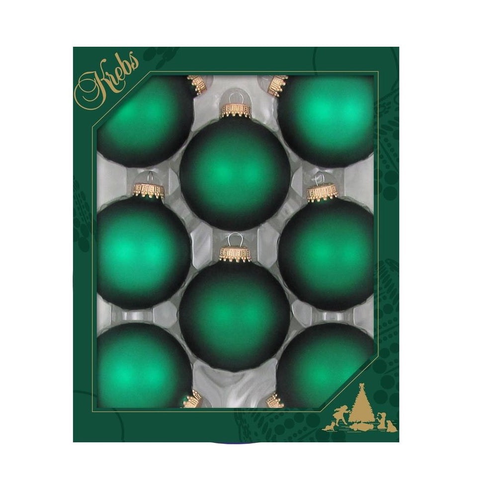 Christmas by Krebs CBK70221 Ball Christmas Ornament, Green Velvet