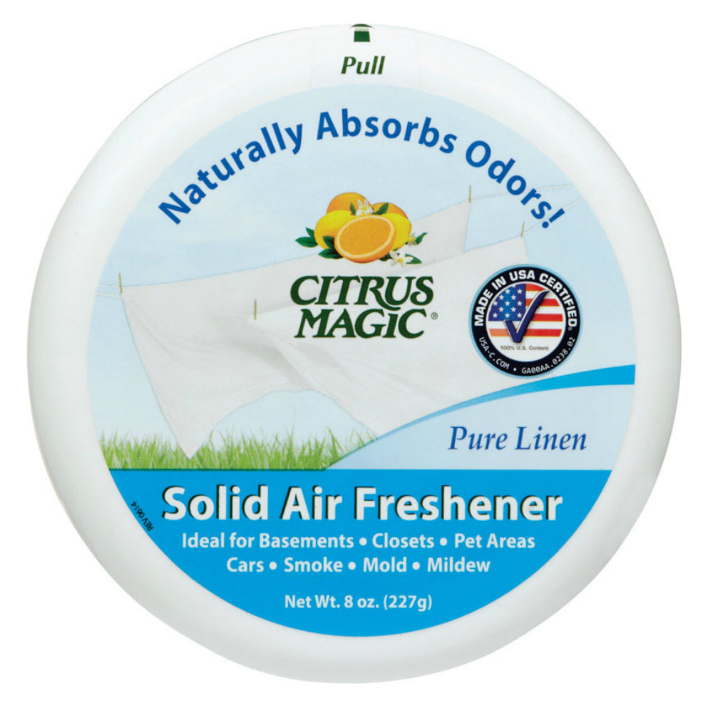 Citrus Magic 616471671-6PK Pure Linen Odor Absorbing Solid Air Freshener, 8 Oz