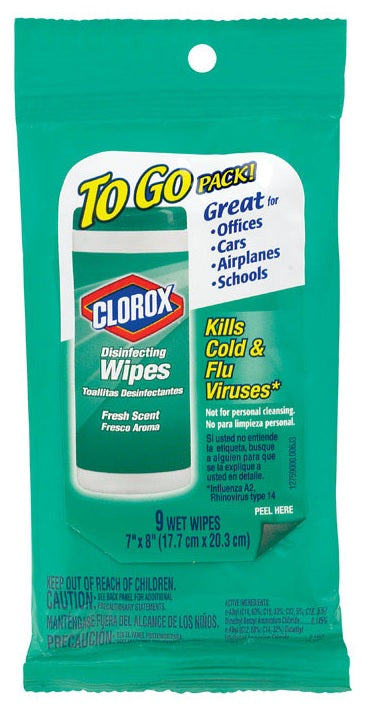 Clorox 01665 Disinfecting Wipes, Fresh Scent