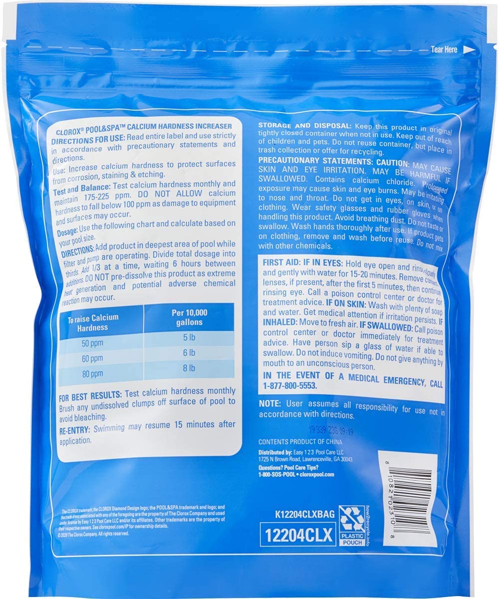 Clorox 12204CLX Calcium Hardness Increaser, 4 lbs