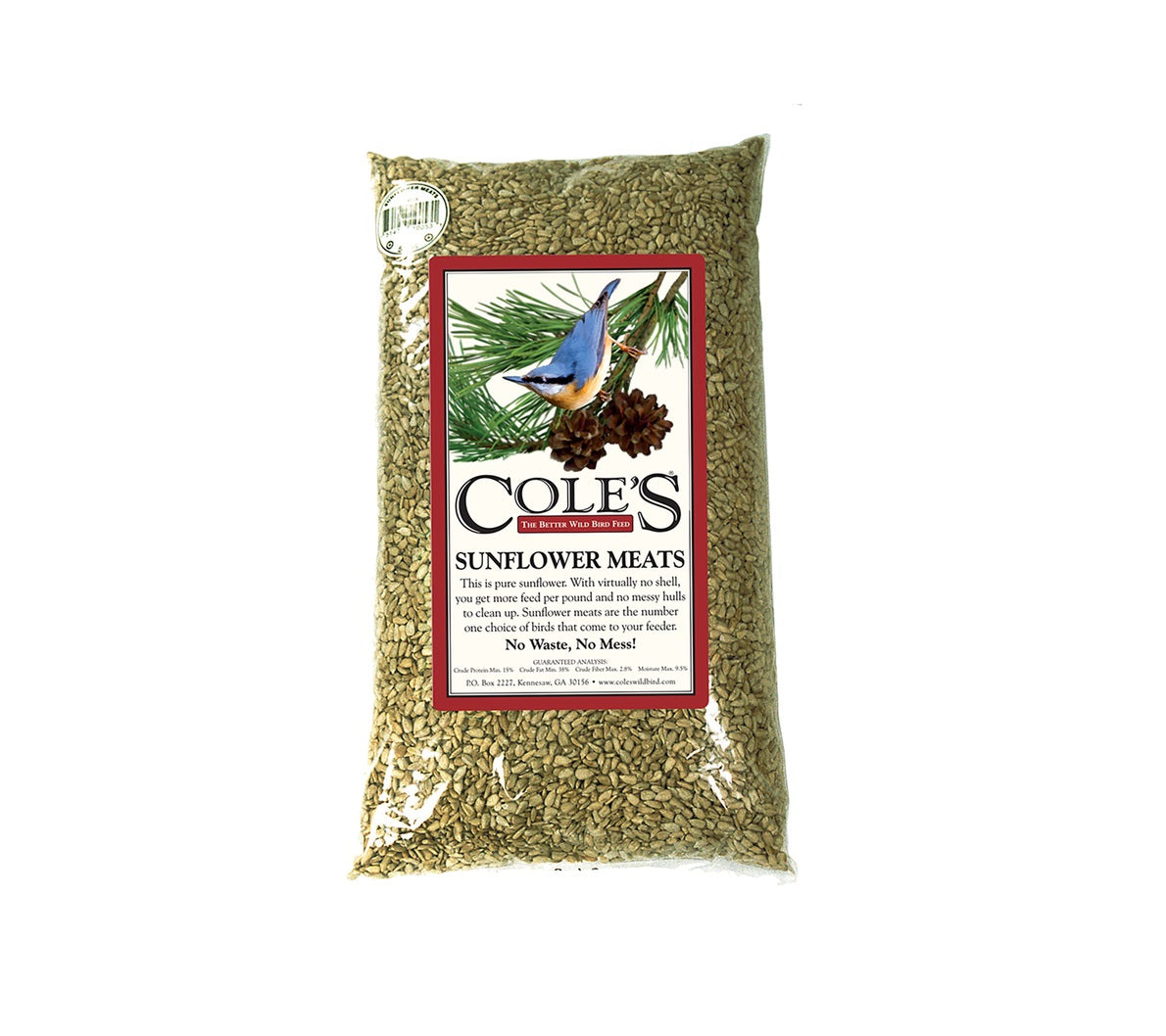 Cole's SM20 Sunflower Meats Wild Bird Food, 20 Lb