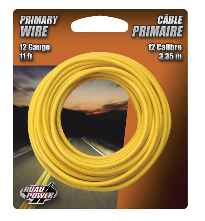 Coleman 55671733 Road Power Primary Wire, 12 Gauge, 11', Yellow
