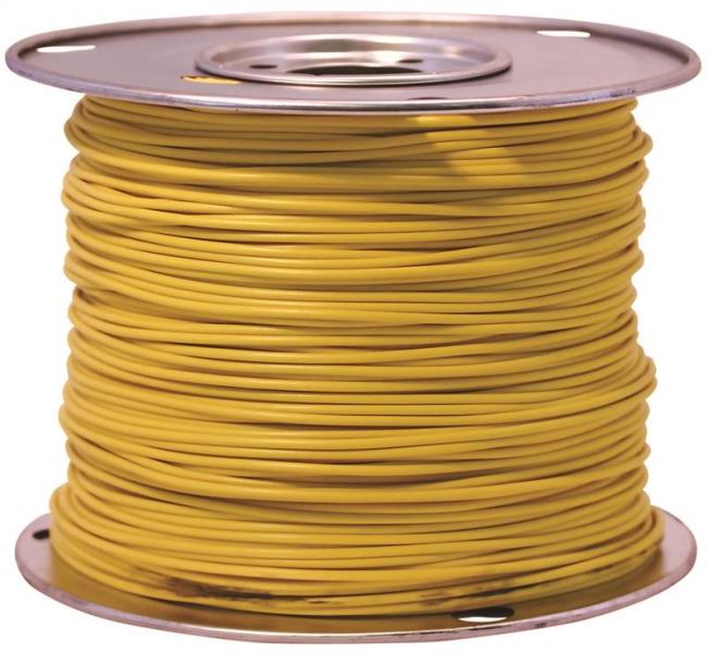 Coleman Cable 55668323 Primary Wire, 16-Gauge, 100-Feet Bulk Spool, Yellow