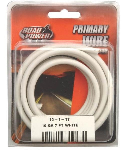 Coleman cable 55671933 Road Power Primary Wire, 10 Gauge, 7', White