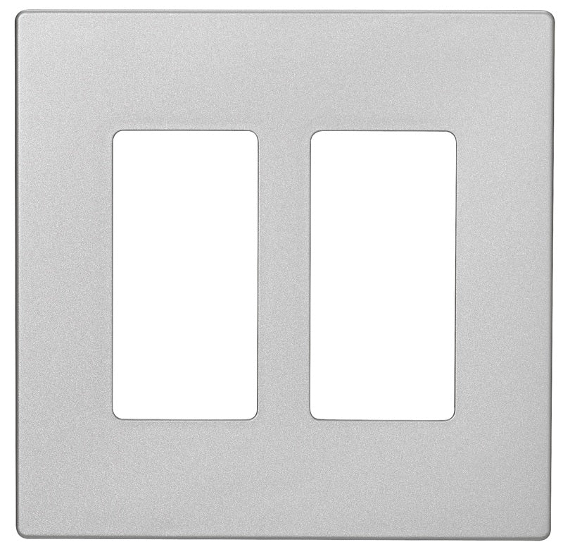 Cooper Wiring PJS262SG-SP-L Decorator Mid Size Screwless Wall Plate, Silver Granite