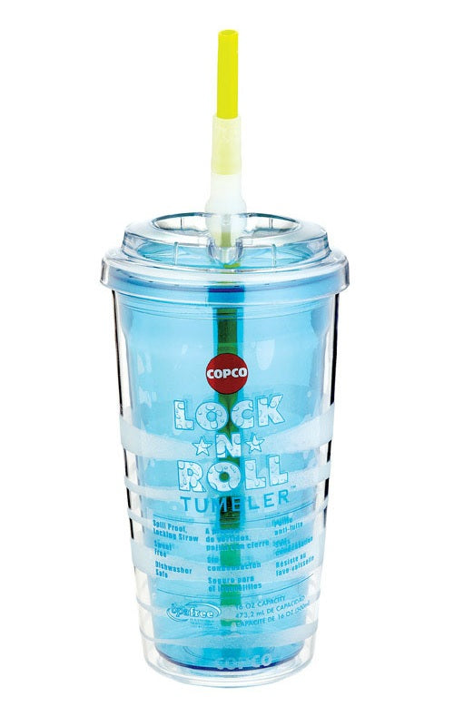 Copco 2510-2139 Lock N Roll Tumbler, Clear, 16 Oz