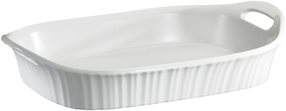 Corningware 1105936 French White Oblong Casserole, 3-Quart