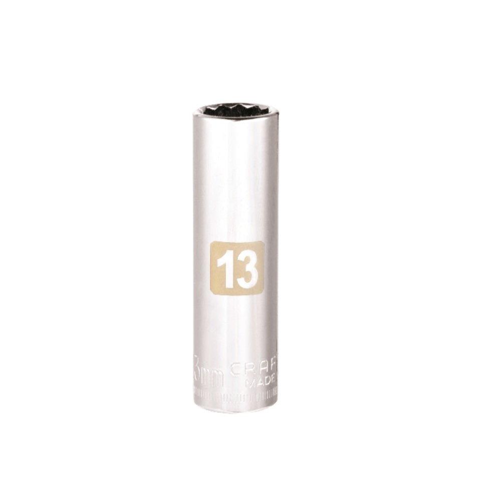 Craftsman CMMT44417 12 Point Deep Socket, 13 MM x 3/8 Inch