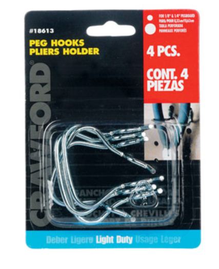 buy peg hooks & storage hooks at cheap rate in bulk. wholesale & retail construction hardware equipments store. home décor ideas, maintenance, repair replacement parts