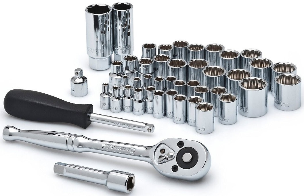 Crescent CSWS13 1/4" and 3/8" Socket Wrench Set, 45-Piece