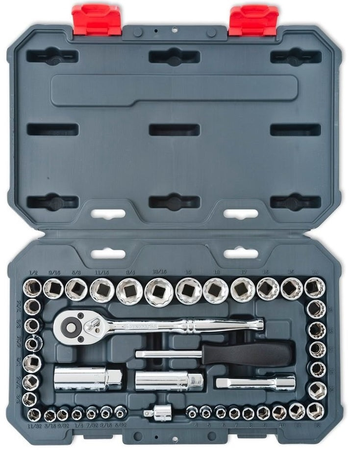 Crescent CSWS13 1/4" and 3/8" Socket Wrench Set, 45-Piece