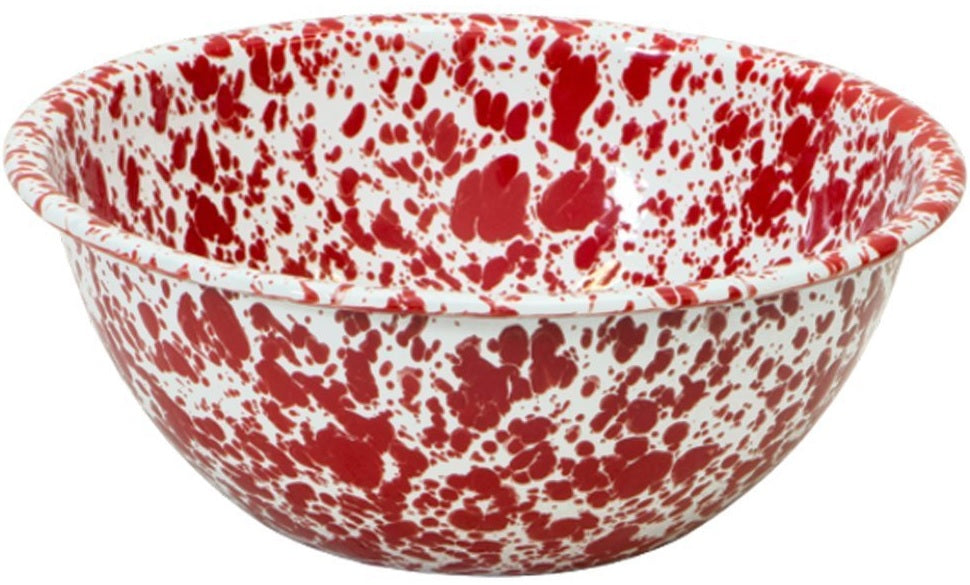 Crow Canyon D18RM Serving Bowl, 8" Diameter, Red Marble