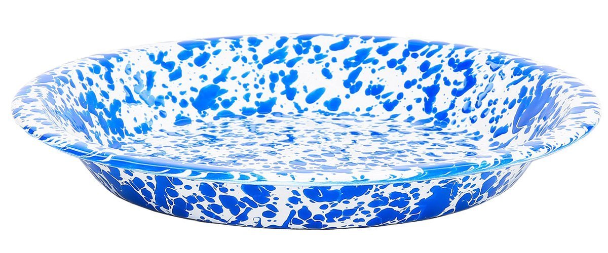 Crow Canyon D42DBM Pie Plate, Dark Blue Marble