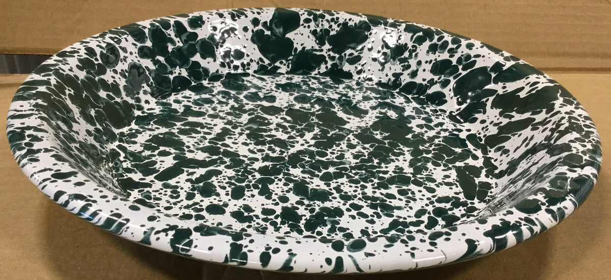 Crow Canyon D42GM Pie Plate, Green Marble