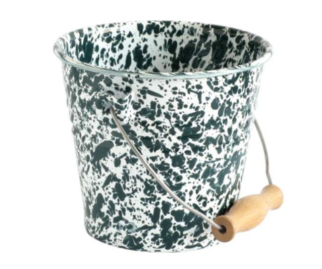 Crow Canyon D59GM Small Pail, Green Marble
