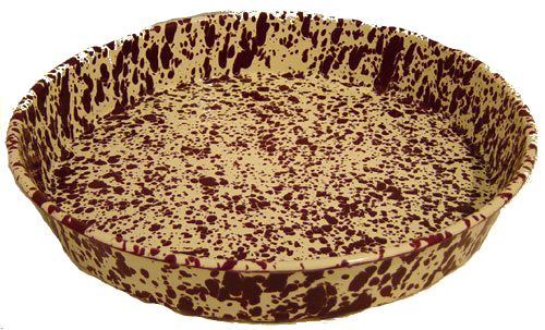 Crow Canyon D88BRM Deep Pizza Pan, 11" D, Burgundy Marble