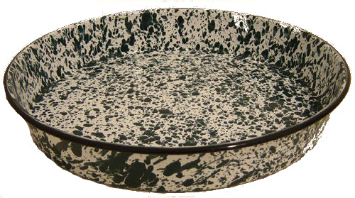 Crow Canyon D88GM Deep Pizza Pan, 11" D, Green Marble