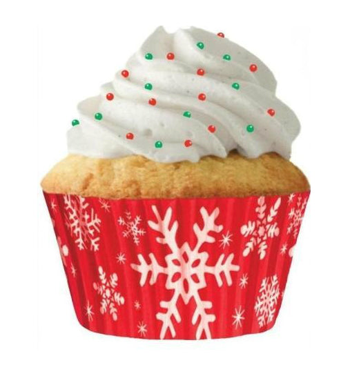 Cupcake Creations 8887 Standard Cupcake Liners Snowflake, 32 Count