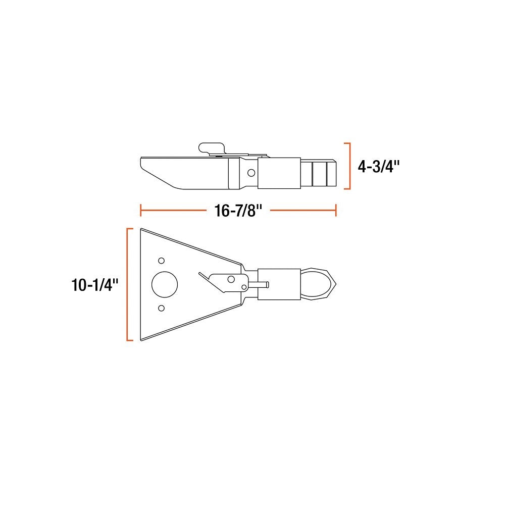 Curt 25227 Trailer Coupler, Black, Steel