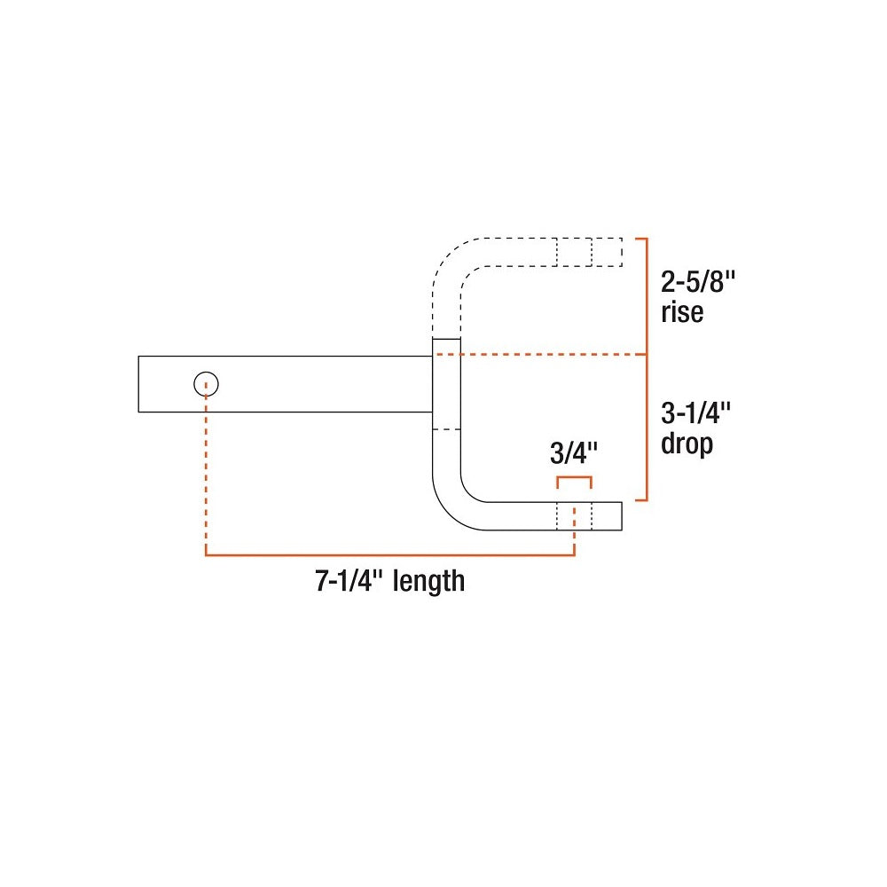 Curt 45521 Ball Mount, Black, Carbon Steel