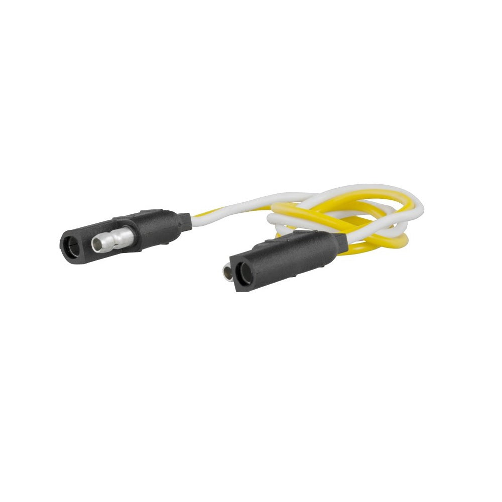 Curt 58021 2-Way Connector Plug and Socket, Rubber