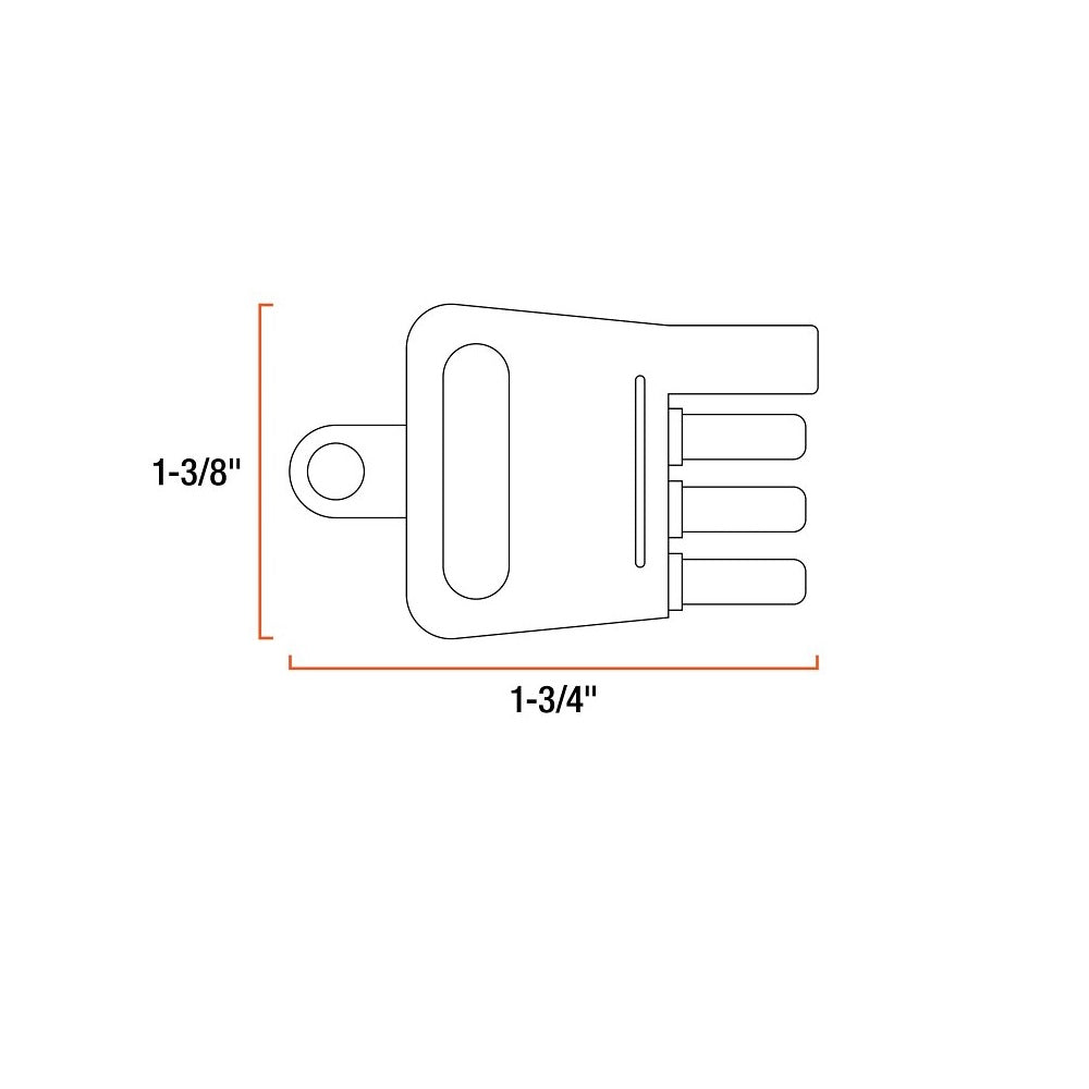 Curt 58261 4-Way Connector Tester, Plastic