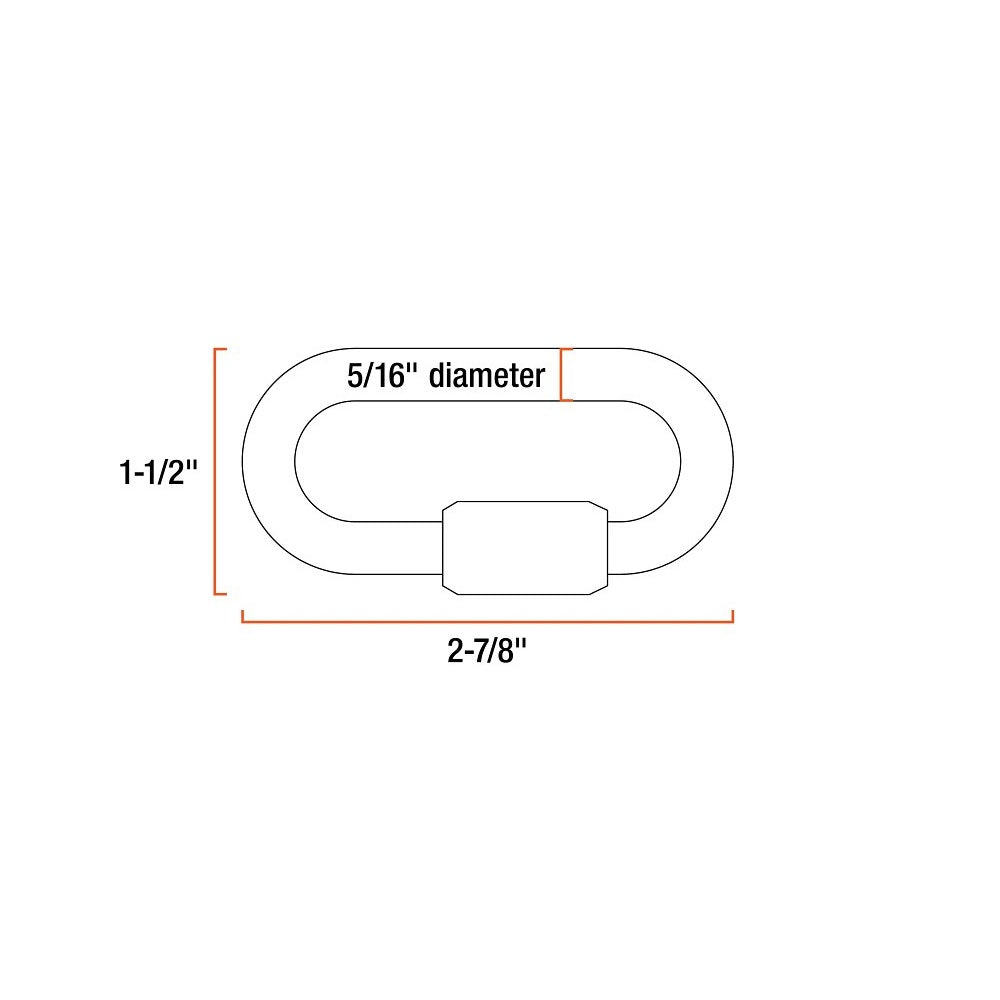 Curt 82903 Quick Link, Silver, Steel