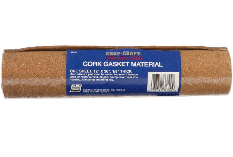 Custom Accessories 37700 Shop Craft Cork Gasket Material, 12" X 36" X 1/8"