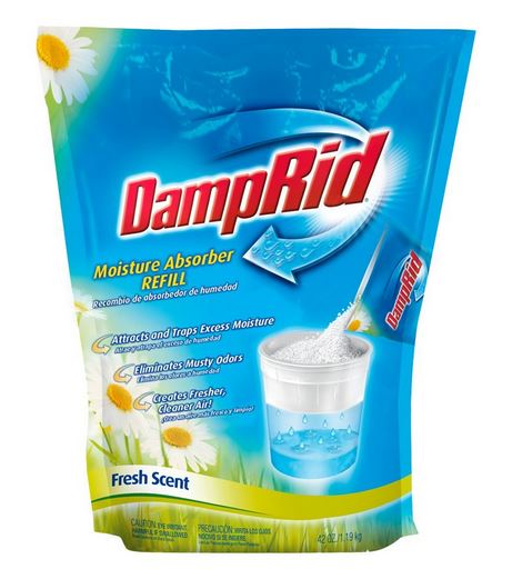 DampRid FG30FS  Moisture Absorber Refill, Fresh Scent, 42 Oz