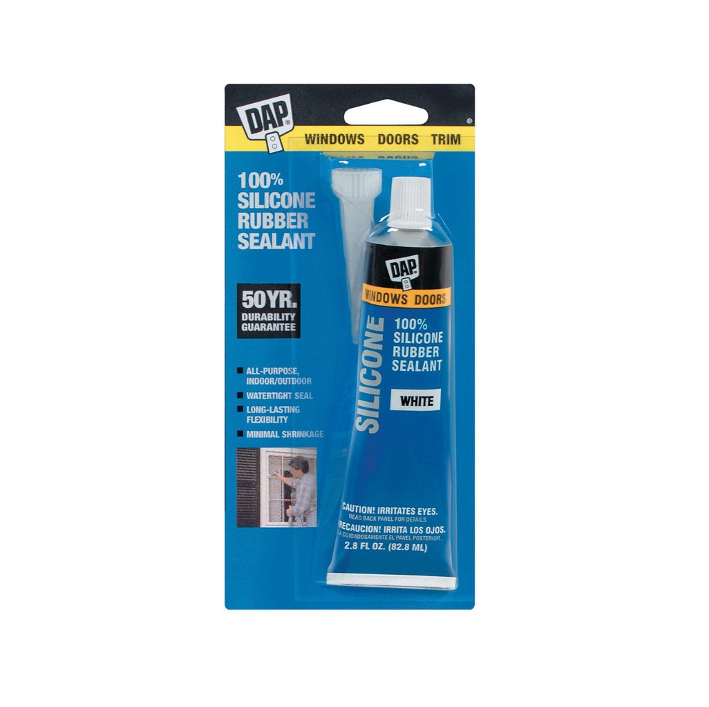 DAP 7079800752 Window and Door Sealant, White, 2.8 Oz