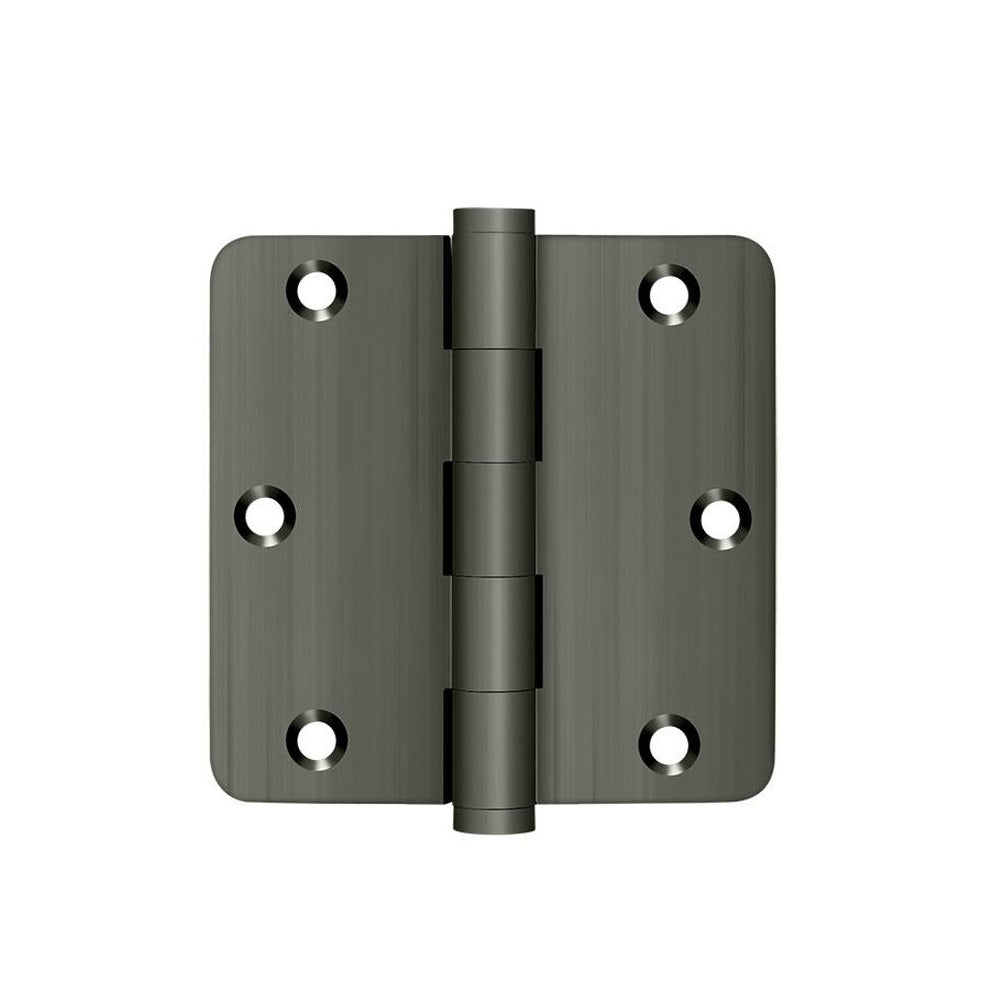 Deltana DSB35R415A-R Residential Radius Hinge, Antique Nickel