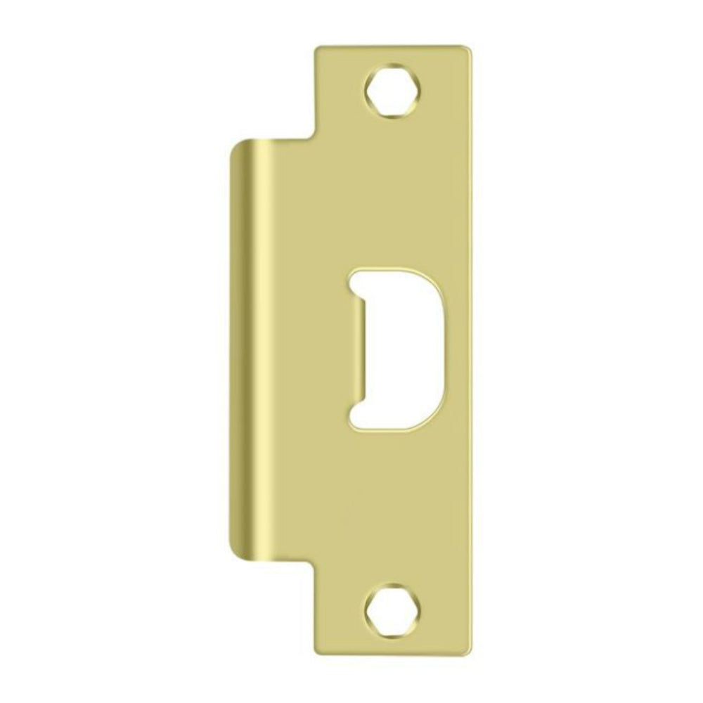 Deltana SPAN478U3 T- Strike Plate, Bright Brass, 4 7/8"