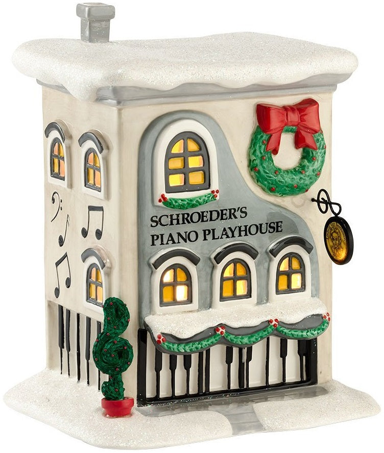 Department-56 4026954 Peanuts Village Schroeder's Piano Playhouse