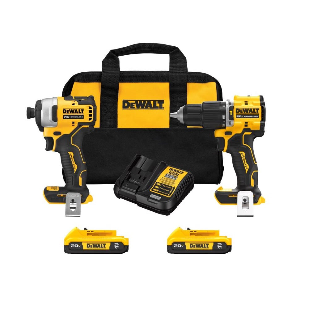 DeWalt DCK226D2 20V MAX Atomic Cordless Combo Kit, 20 Volt