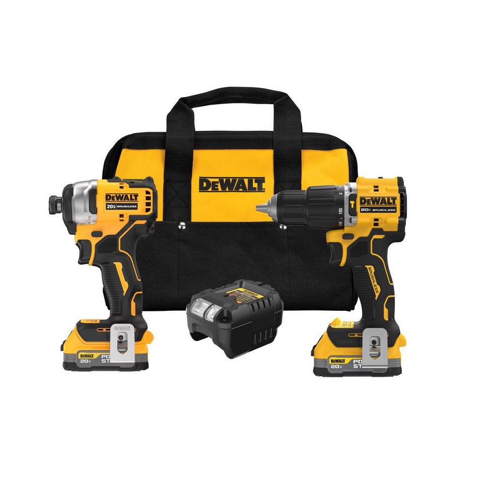 DeWalt DCK226E2 20V MAX ATOMIC Compact Hammer Drill and Impact Driver Kit, 20 Volt