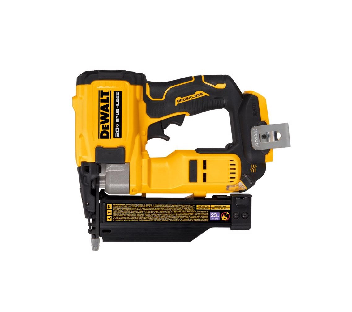 DeWalt DCN623B 20V MAX Compact Pin Nailer Tool, 20 Volts